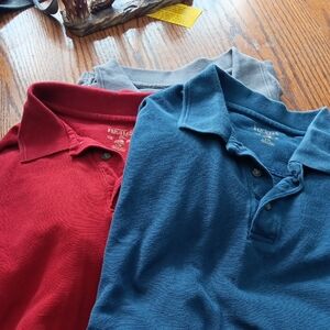 3 redhead polo shirts L